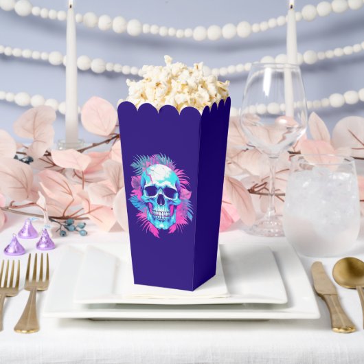 Vaporwave風フラワースカル フェイバーボックス (ウェディング)