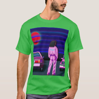 Vaporwave カー Synthwave 女子 友達 フレンズ Tシャツ