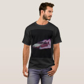 Vaporwave グリッチカーTシャツ - 80年代のクルマ Tシャツ (正面フル)