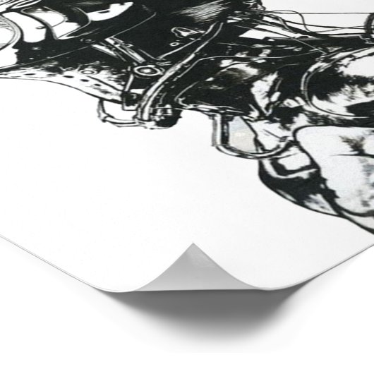 Vaporwave 日本の Cyberpunk ポスター (角)