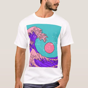 Vaporwave 素晴らし Wave:様式化された海アート Tシャツ