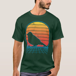 Vaporwave 鳥好き バードウォッチング バードウィスパラー r tシャツ