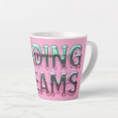 Vaporwave Aesthetics with Glitch Effect and Neon  カフェラテマグ (右アングル)