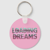 Vaporwave Aesthetics with Glitch Effect and Neon  キーホルダー (裏面)