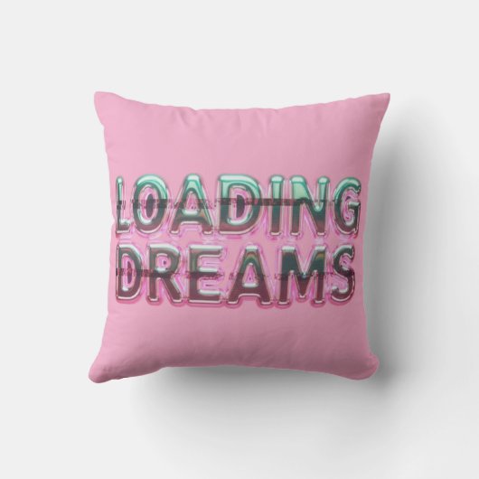 Vaporwave Aesthetics with Glitch Effect and Neon クッション (裏面)