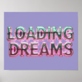 Vaporwave Aesthetics with Glitch Effect and Neon  ポスター (正面)