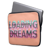 Vaporwave Aesthetics with Glitch Effect and Neon  ラップトップスリーブ (正面左)