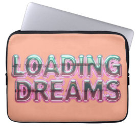 Vaporwave Aesthetics with Glitch Effect and Neon ラップトップスリーブ