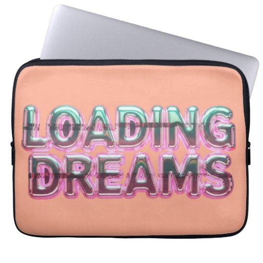 Vaporwave Aesthetics with Glitch Effect and Neon  ラップトップスリーブ (正面)