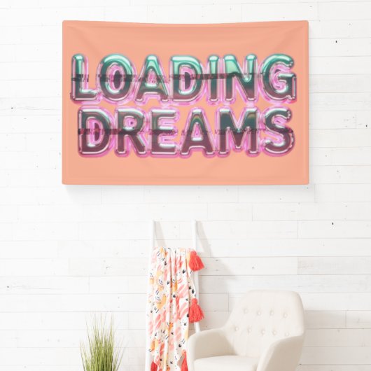 Vaporwave Aesthetics with Glitch Effect and Neon 横断幕 (インサイチュ)