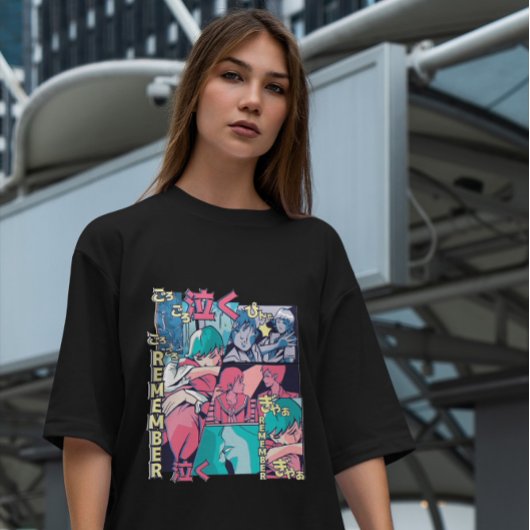 Vaporwave Animeを記憶 Tシャツ