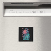 Vaporwave Capybara 日本の Art Animeマンガ浮世絵 マグネット (インサイチュ (食洗機))