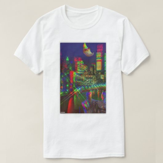 Vaporwave City Tシャツ (デザイン正面)