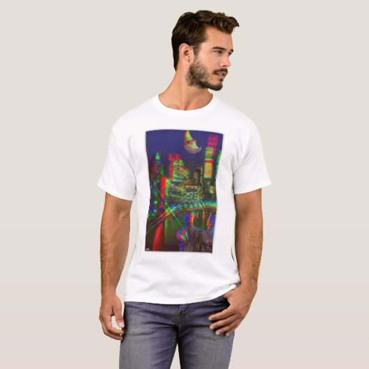 Vaporwave City Tシャツ (正面フル)