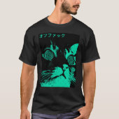 Vaporwave Cool Cat Japanese Urban Neon Style frien Tシャツ (正面)