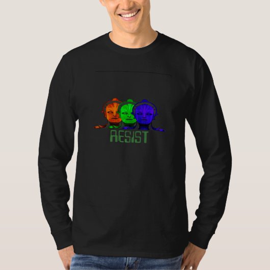 Vaporwave Cyborg日本のレジスト未来的インディ Tシャツ (正面)