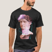 Vaporwave David Statue It's All In Your Head Storm Tシャツ (正面)