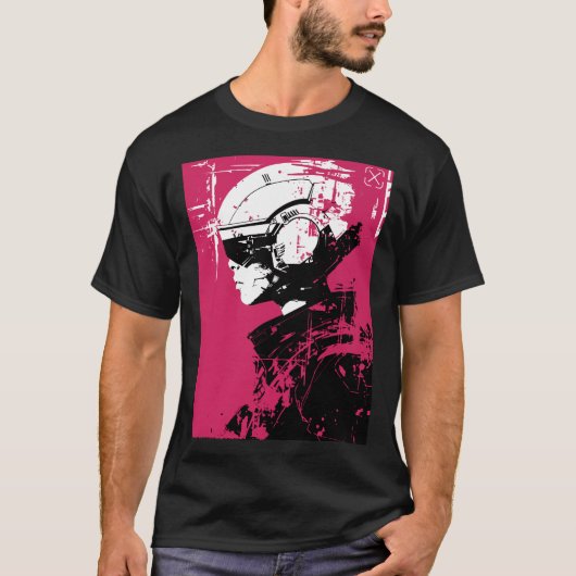 Vaporwave Dystopian Urban Cyberpunk Style Tシャツ (正面)