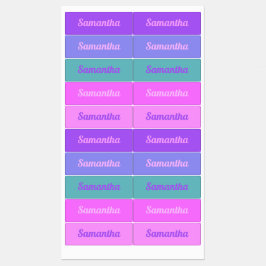 Vaporwave Eticカラーパレット名ラベル ラベル