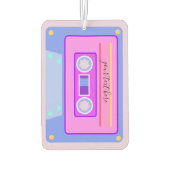 Vaporwave Etisticレトロピンク90sオーディオカセット カーエアーフレッシュナー (裏面)