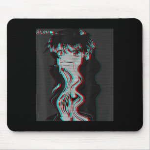 Vaporwave Eutique Sad Anime GirlレトロEboy Egir マウスパッド