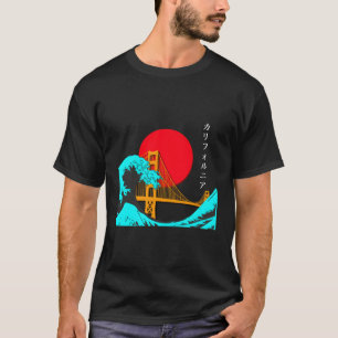 Vaporwave Eutistic Japanゴールデンゲートブリッジ Tシャツ