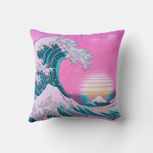 Vaporwave Eutitic 素晴らし Wave クッション (裏面)