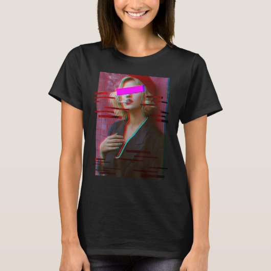 Vaporwave Glitch Eutiqueスタイル日本時雄京都 Tシャツ (正面)