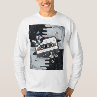 Vaporwave Glitch & Tech Vibe搭載のGen-Zストリートウェア Tシャツ