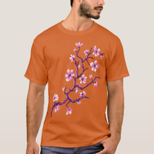 Vaporwave Japanスタイル日本のさくらんぼ咲 Tシャツ