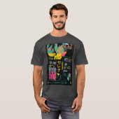 Vaporwave Japanese Urbanech Fashion Style friend f Tシャツ (正面フル)