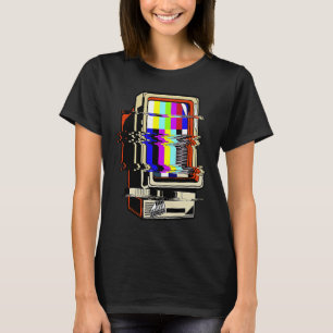 Vaporwave No Signal Television Off Air Glitch Comp Tシャツ