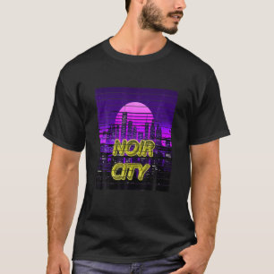 Vaporwave Noir City 80S Future City Gamer Science Tシャツ