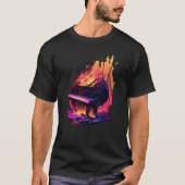 Vaporwave Piano Tシャツ (正面)