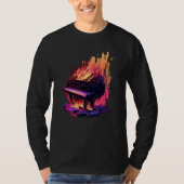 Vaporwave Piano Tシャツ (正面)