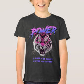Vaporwave Powerの哲学 トライブレンドＴシャツ (正面)