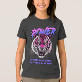Vaporwave Powerの哲学 トライブレンドＴシャツ (正面)
