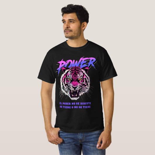 Vaporwave Powerの哲学 Tシャツ (正面フル)