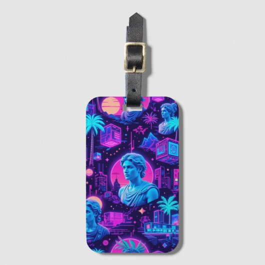 Vaporwave Reverie ラゲッジタグ (正面縦)