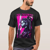 Vaporwave Samurai Neon City New Urban Style  Tシャツ (正面)