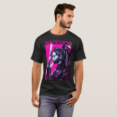 Vaporwave Samurai Neon City New Urban Style  Tシャツ (正面フル)