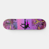 Vaporwave Skateboarder 7 3/4"スケートボードデッキ スケートボード (横)