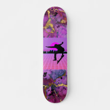 Vaporwave Skateboarder 7 3/4"スケートボードデッキ