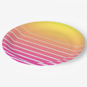 Vaporwave Sun ペーパープレート (アングル)