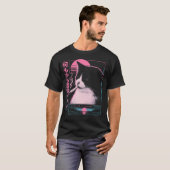 Vaporwave Synthwave Tシャツ (正面フル)