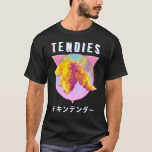 Vaporwave Tendiesチキンテンダー日本の漢字G Tシャツ