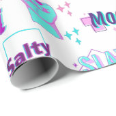 Vaporwave TikTokトレンドギフトラップラッピング紙 ラッピングペーパー (ロールコーナー)