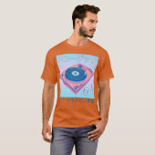 Vaporwave Vinyl Record Synthwave 80s Pastel DJ Tシャツ (正面フル)