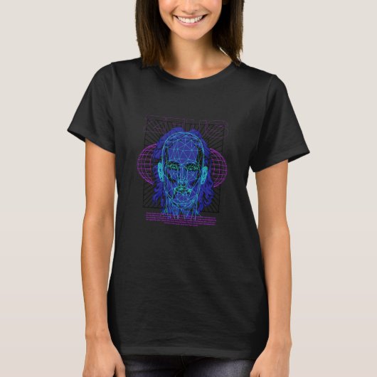 Vaporwave Zeus Ancient Greek Mythology Gods of Oly Tシャツ (正面)