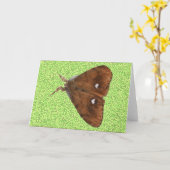 Vapourer Moth Greeting Card カード (黄色い花)